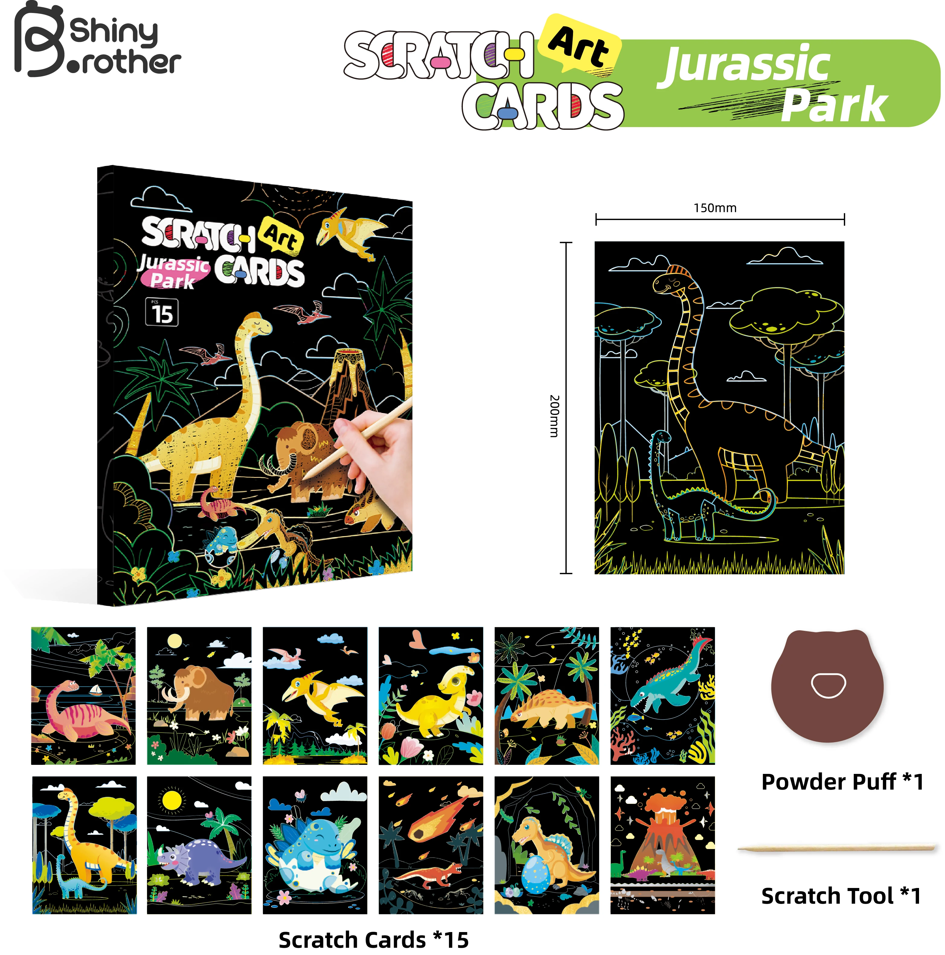 Factory direct creative children scratch art crafts scratch painting for sale