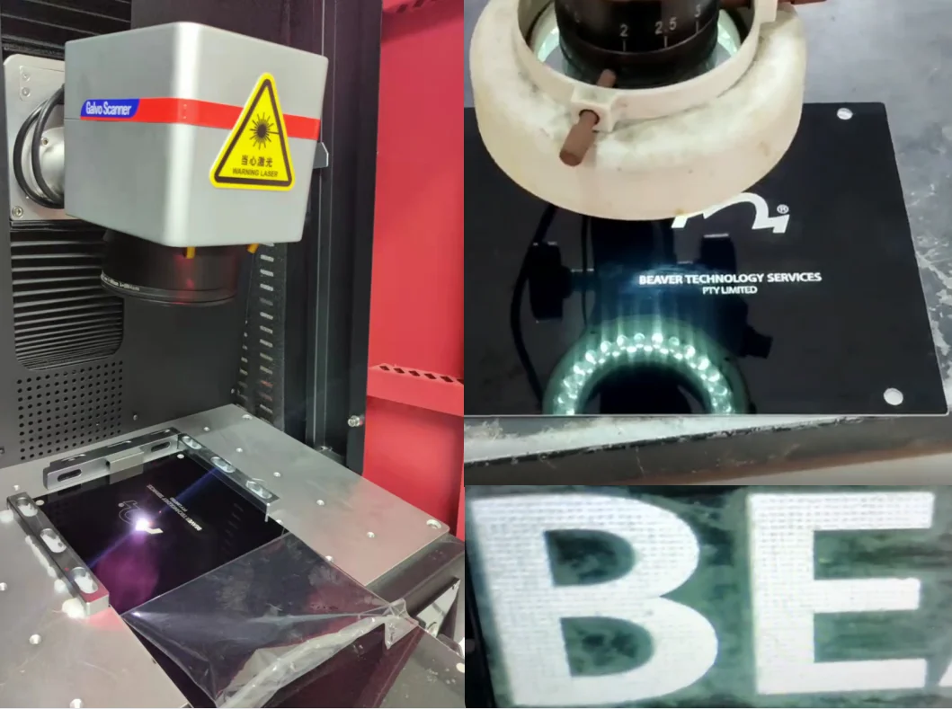 Steel back fiber laser clihe for safety helmet pad printing  Fiber laser engraving pad printing plates
