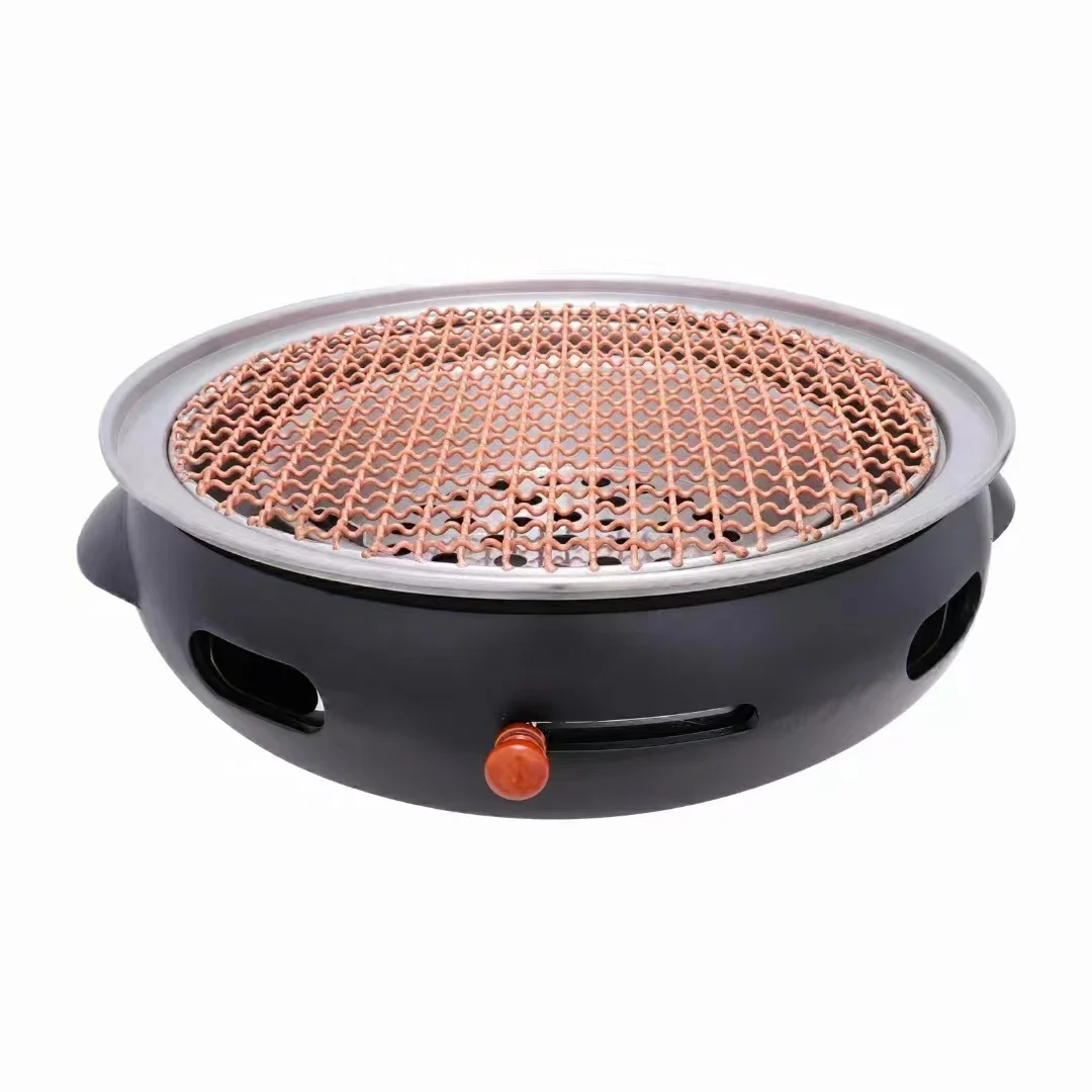 Korean BBQ With Hot Pot Combo Set Pan Pure Copper BBQ Pan BBQ Grill Plates