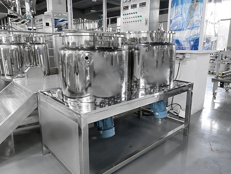 300L Cosmetic Cream Vacuum Homogenizer Emulsifier Mixer Machine Emulsifying Mixing Tank