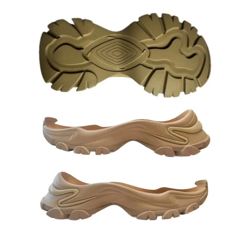 Stylish Brown EVA Sneakers for Men and Women Highly Elastic Non-Slip and Wear-Resistant Casual Outsole with TPU Material