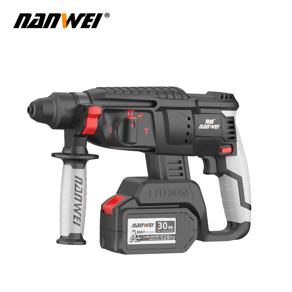 NANWEI Multi-functional Power Drill Set 4 pcs Lithium ion Angle Grinder Brushless Cordless Combos kits