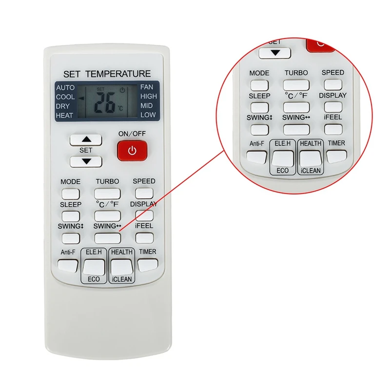 Hot New ac remote controller YKR-H/102E for AUX Air Conditioner part air conditioner spare parts air conditioner remote control