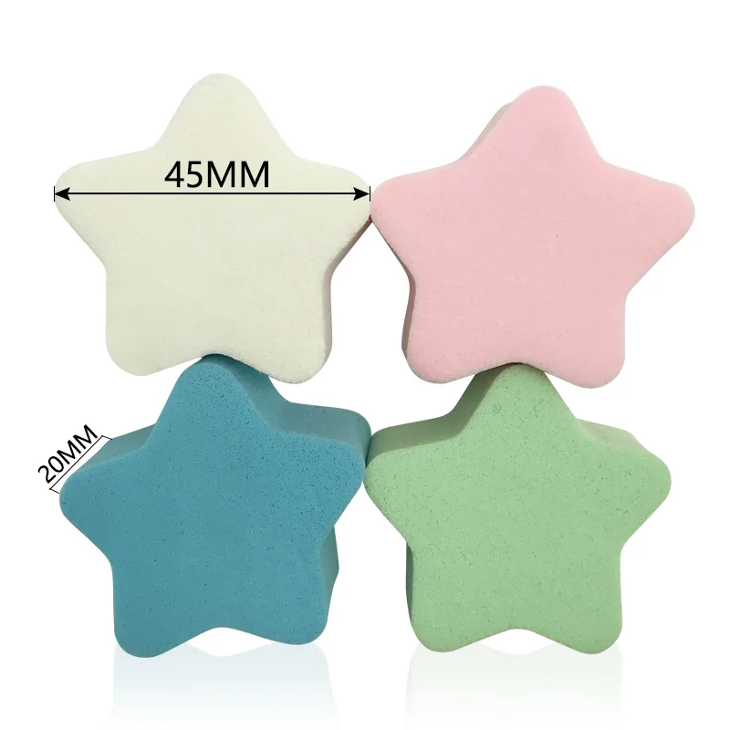 
star shape natural beauty makeup sponge powder puff double sided la girl cosmetic tool 