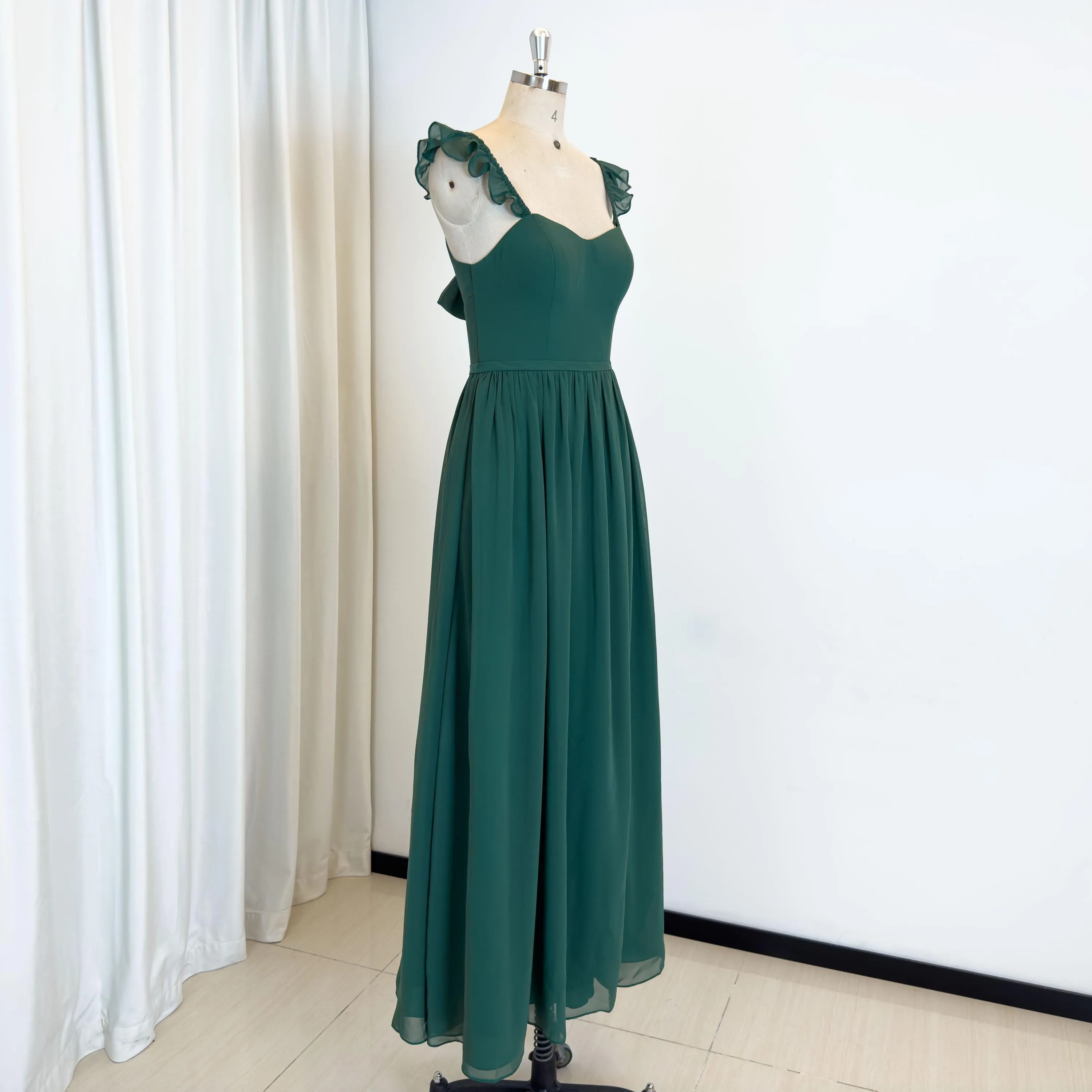 TEENYEE Sweetheart Luxurious Evening Dresses 2023 Elegant Formal Sage Green Bridesmaid Dress for wedding party