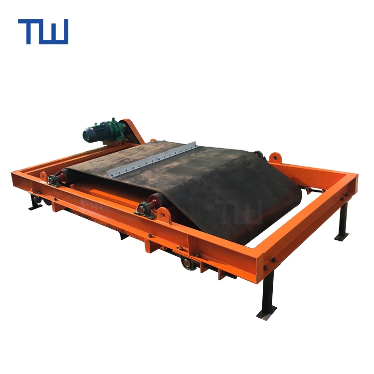 Self-Unloading Cross Belt Electric Magnetic Separator machine