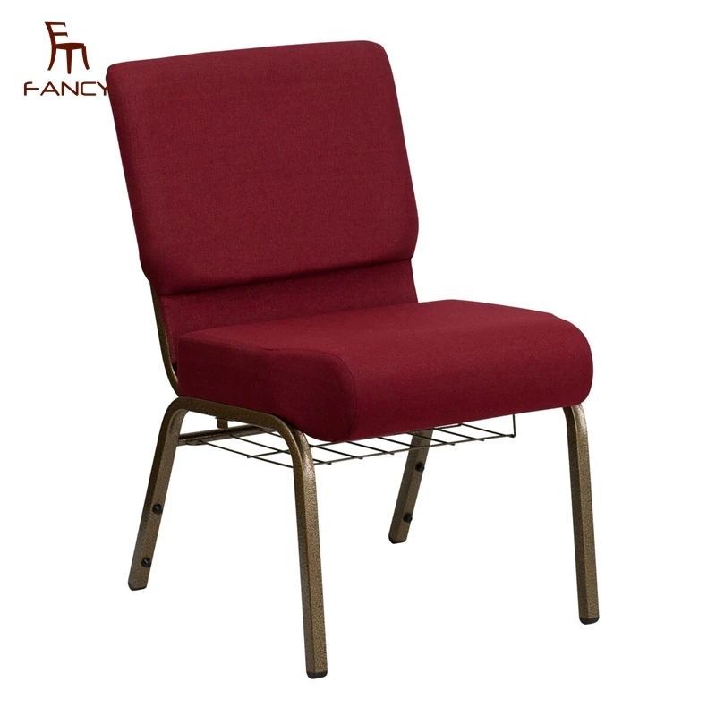 Hot sale theater furniture Padded church chairs soft mold foam Church chair for sale