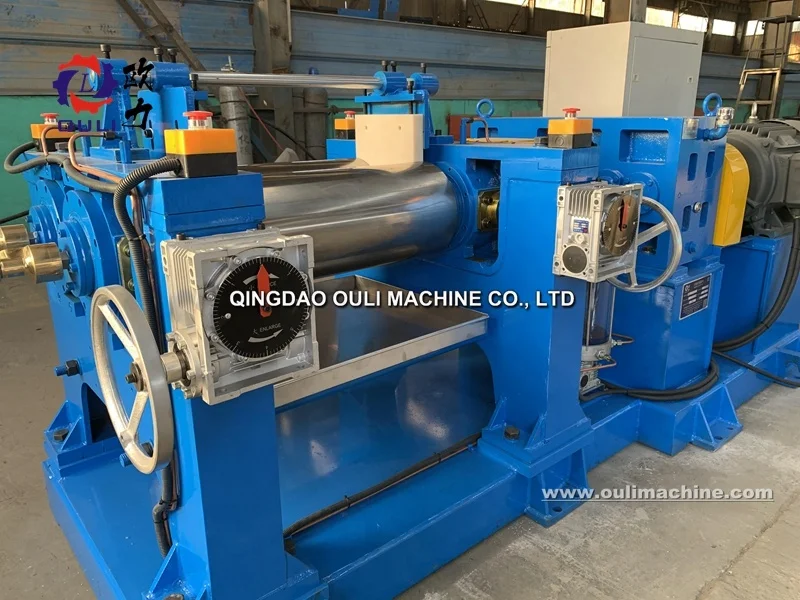 Прямая поставка с завода qingdao ouli открытая мельница двухвальная машина для смешивания силиконовой резины силикона