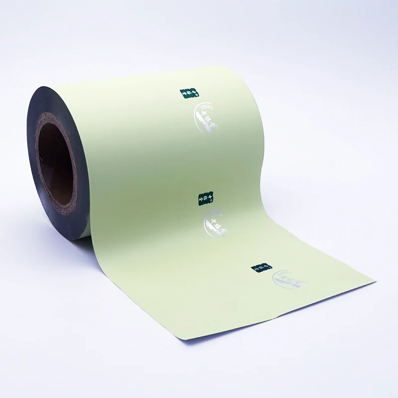 color printed laminated OPP PE aluminum foil packaging tea roll film for packing tea for automatic wrapping machine