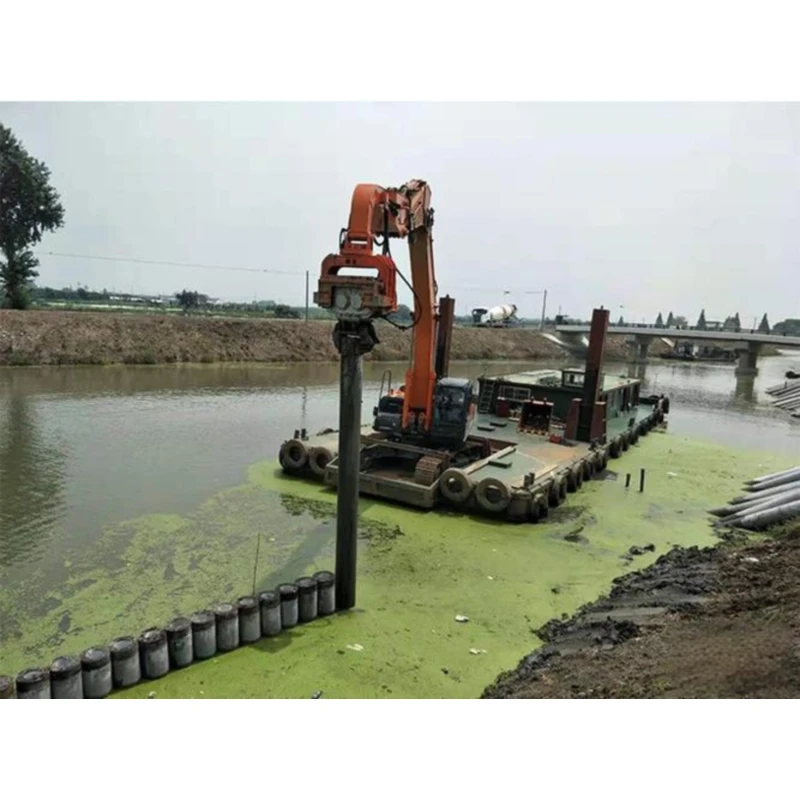 New Tube Hydraulic Excavator Pile Driver Pile Attachments Vibratory Hammer