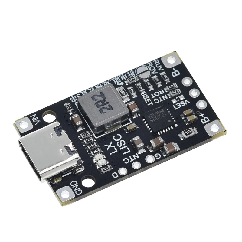 Type-C USB 2/3S BMS 15W 8.4V 12.6V 1.5A Lithium Battery Charging Boost Module With Balanced Support Fast Charge With Indicator