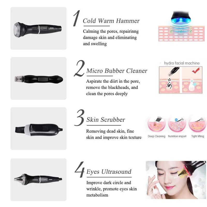 Manufacturer Factory Direct Sale Hydro Facial Machine Oxygen Jet Peel Facial Whitening Hydro Facial Machine 2024 Home Use