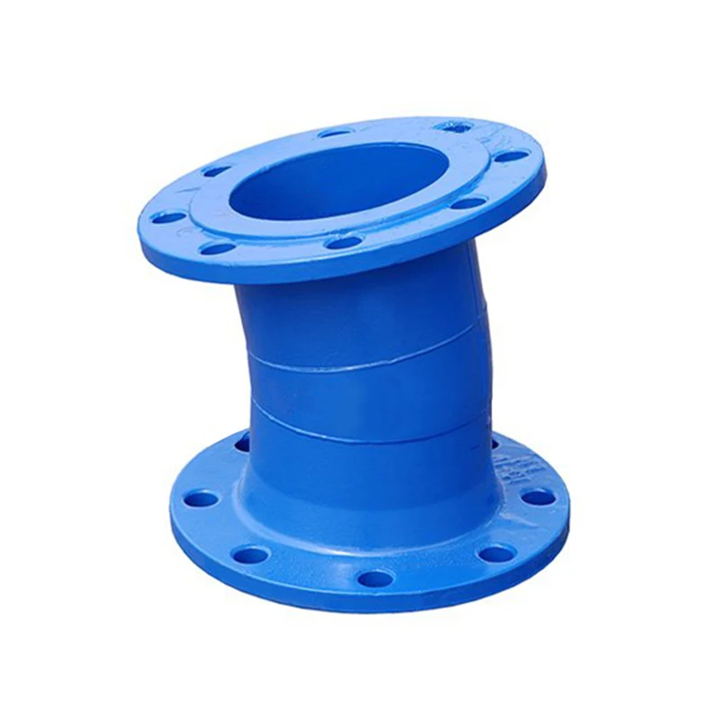 Ductile iron flange pipe fittings double flange 90 degree elbow DN40-DN2600 pipe fittings elbow