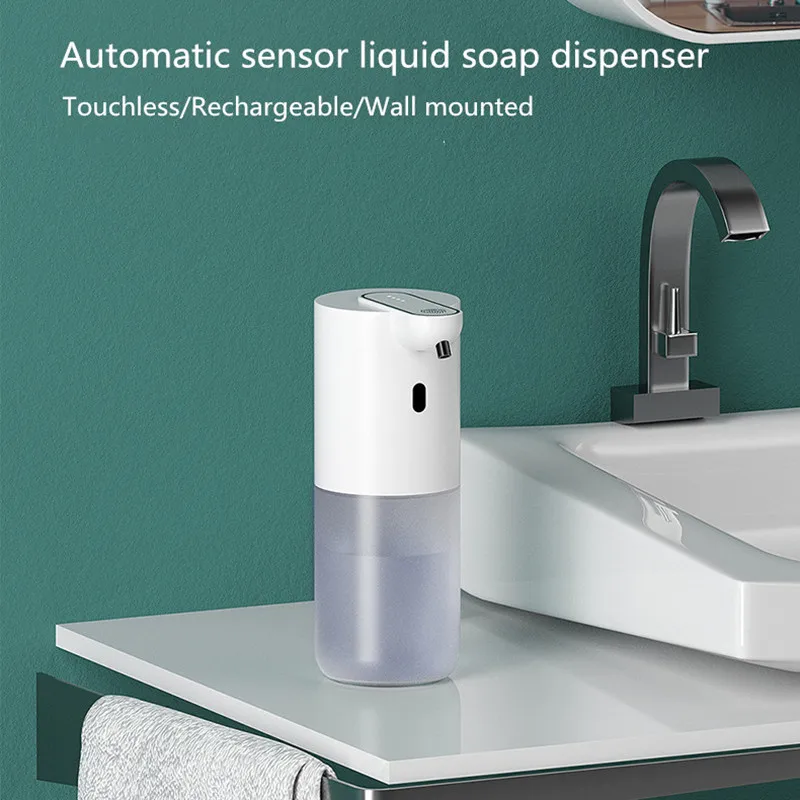 2022 new 2 in 1 wall mount desk kitchen hand touchless dispensers dish dispensing foaming foam liquid automatic soap dispenser