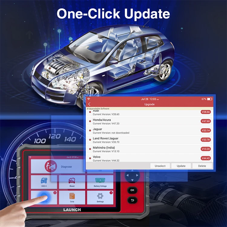  Launch x431 crp 909 Pro 909e или беспроводным способом по Bluetooth crp909 crp909x obd2 Авто диагностический сканер полный систем электроники диагностическое сканирующее