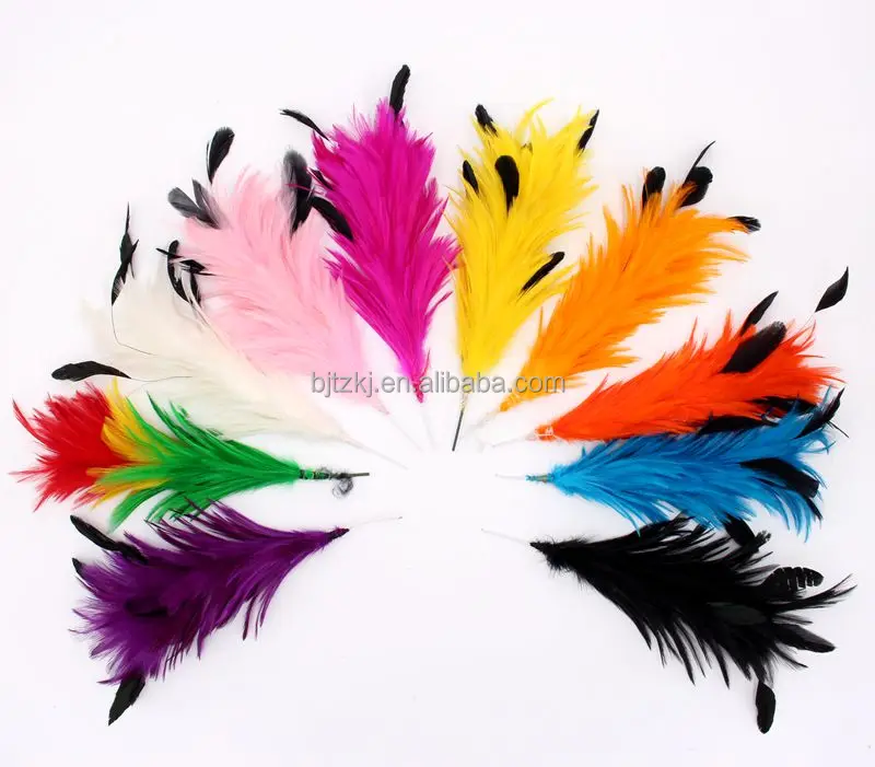 Wholesale Hackle Feather Head wear Headpiece Millinery Feather Flower Mount For Hair AccessoriesFY-FC003