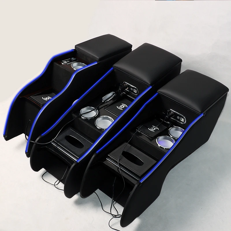 High-End Business Audi Q5 Armrest Box Luxury Leather Q3 Q5L Back Row Rear Integrated Armrest Box With Wireless Charger