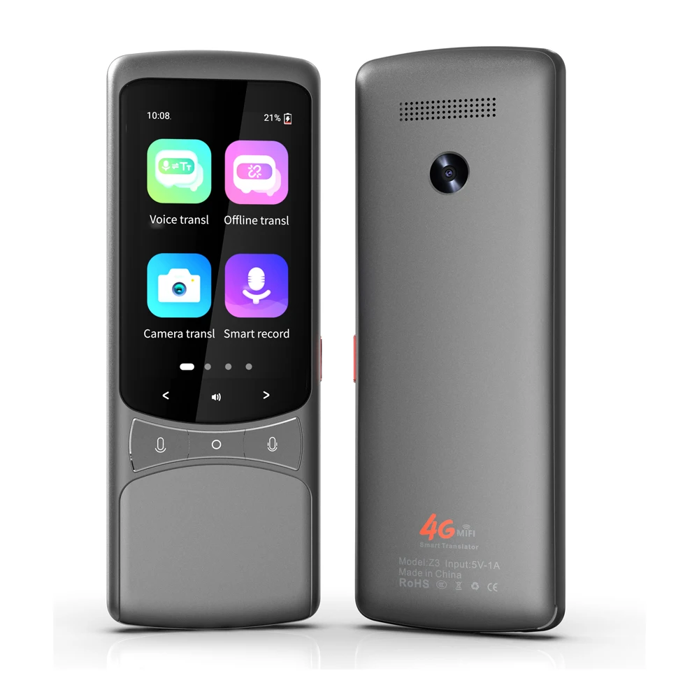 4G Language Translator Device Portable Real-time Voice Translation in 134 Different Languages and Accents for Learning, Travel