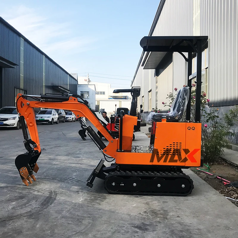 Excavator Mini Bagger 0.8 1 1.2 Ton Small Digger With Swing Arm Boom Telescopic Crawler Kompakter Raupenbagger Kettenbagger