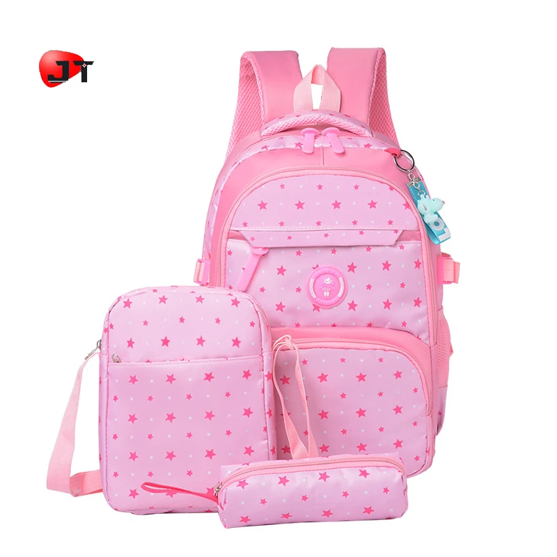 Wholesale Top Quality 3 Pieces Cartoon Girls Children School Backpack Set Kids School Bags For Grades 3-6