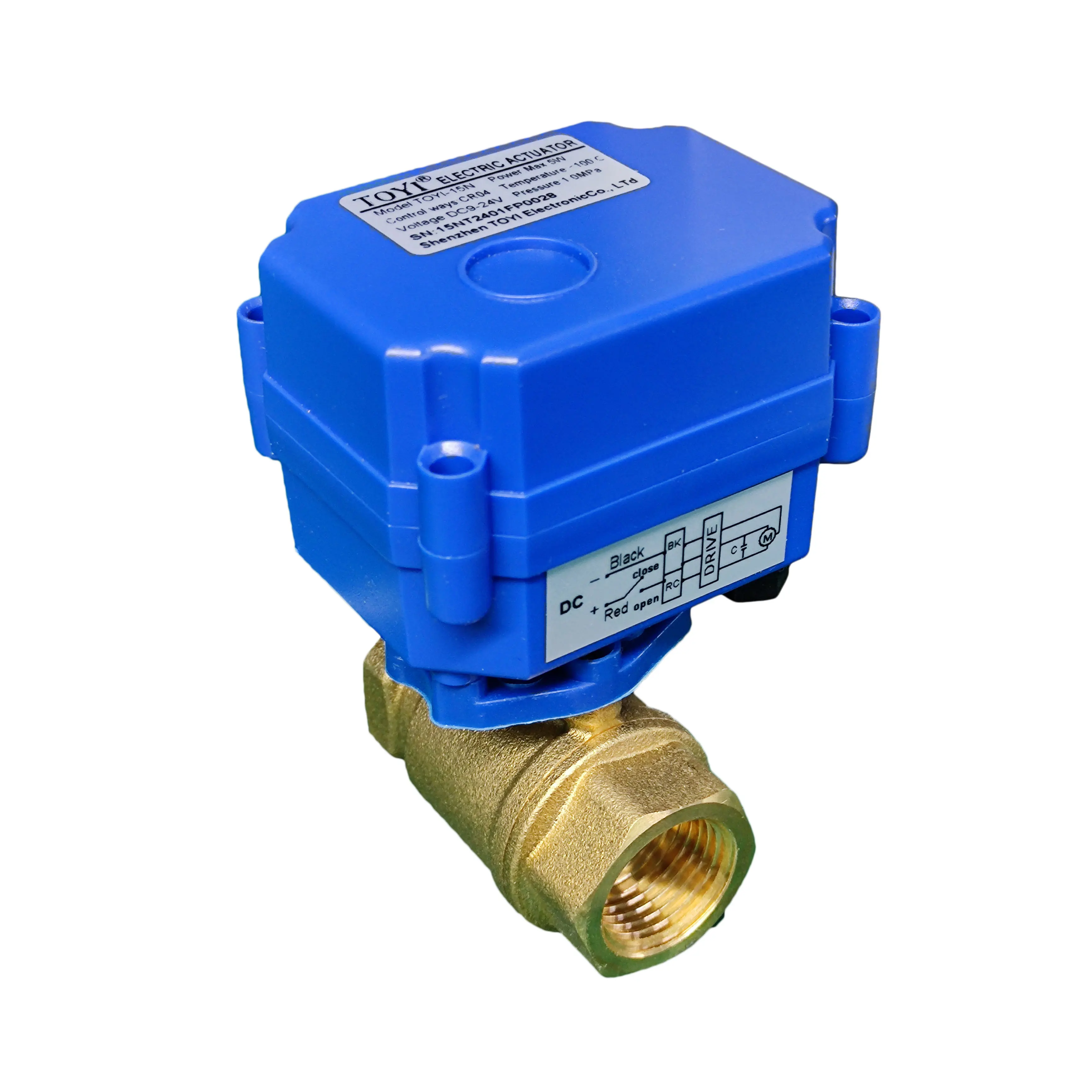 Hot Seal AC220V DC24V electric ball valve 2 Way Brass Valve 15 20 25mm Water Control Motorized Valve with Actuator fo irrigation