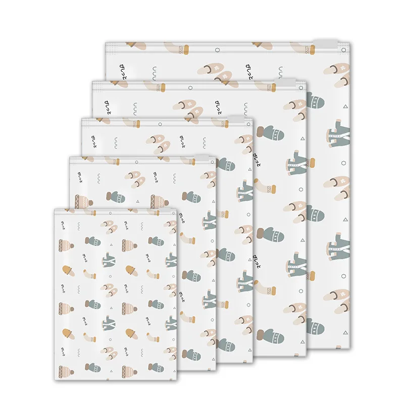 Stock Apparel Frosted Zipper Clothing CPE Matte Clear Plastic Garment Bag