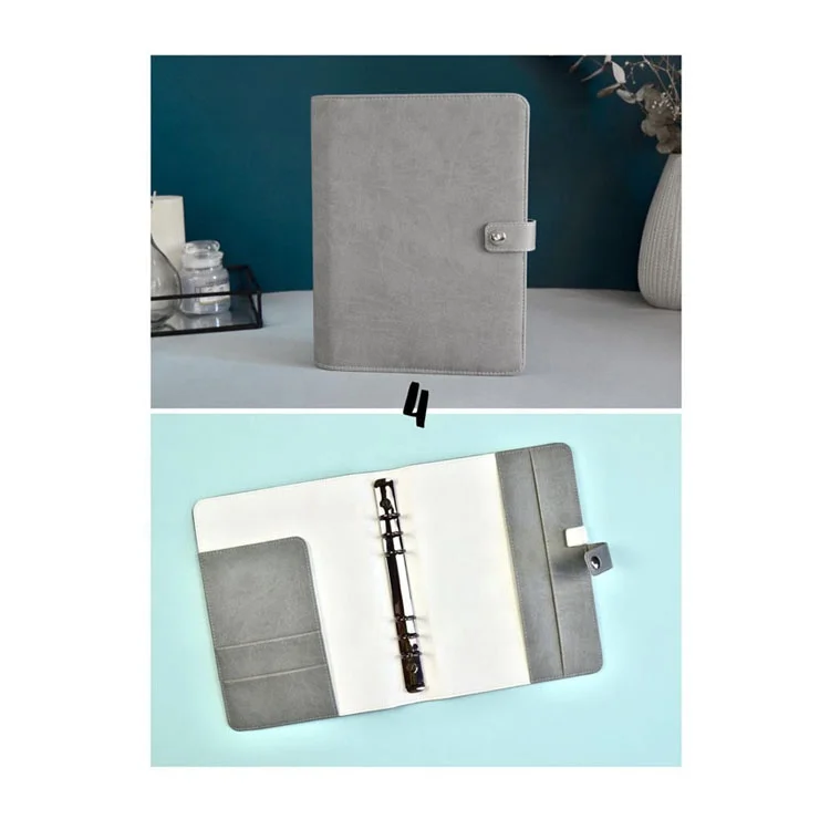 Custom Leather Manufacturer School Diary Notebook Budget Binder Sublimation Blanks Sketch Pads Planner Leather Binder Gift 0012