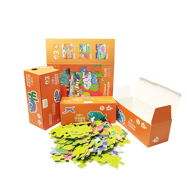 Высококачественный пазл Jisaw для детей и взрослых персонализированный мультяшный динозавр обучающая игрушка машина пазлов из бумаги доски