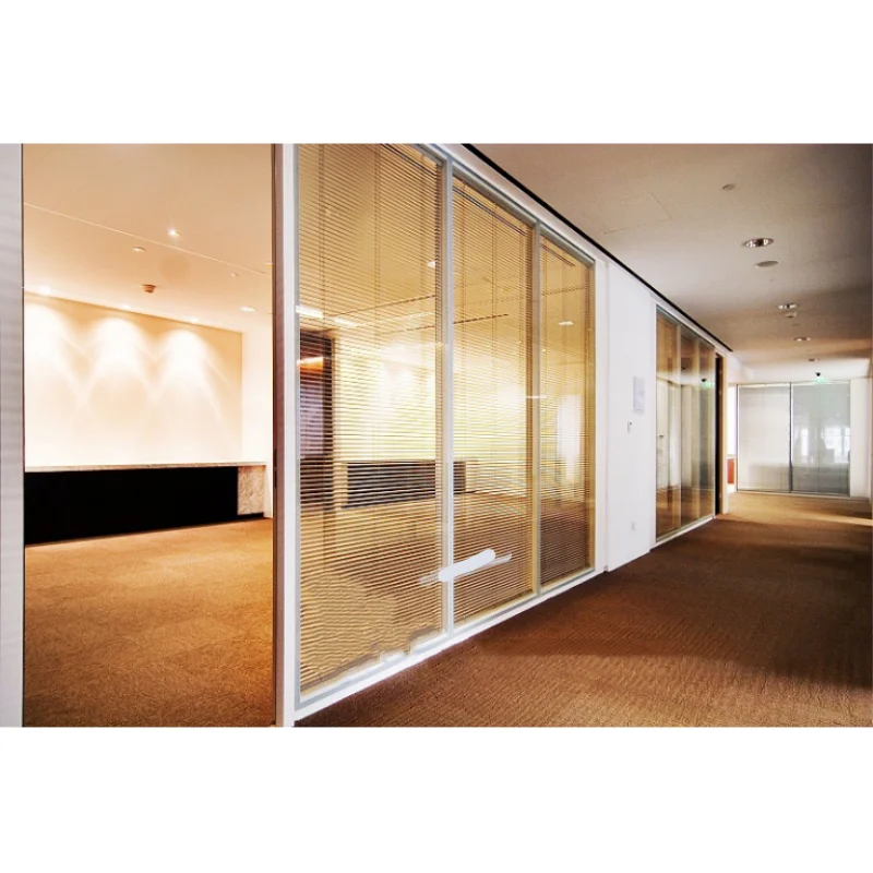 Customized modern glass office wall partition, new mobile aluminum glass partition, office decoration wall partition