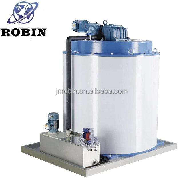 China factory price 5 ton industrial flake ice drum With Ammonia and Freon Refrigeration System for sale