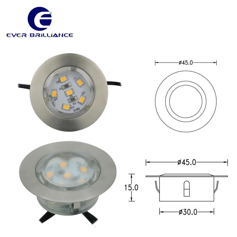  IP67 Outdoor LED Lighting RGB Underground Garden Deck Light 1.5W Hotel Pathway