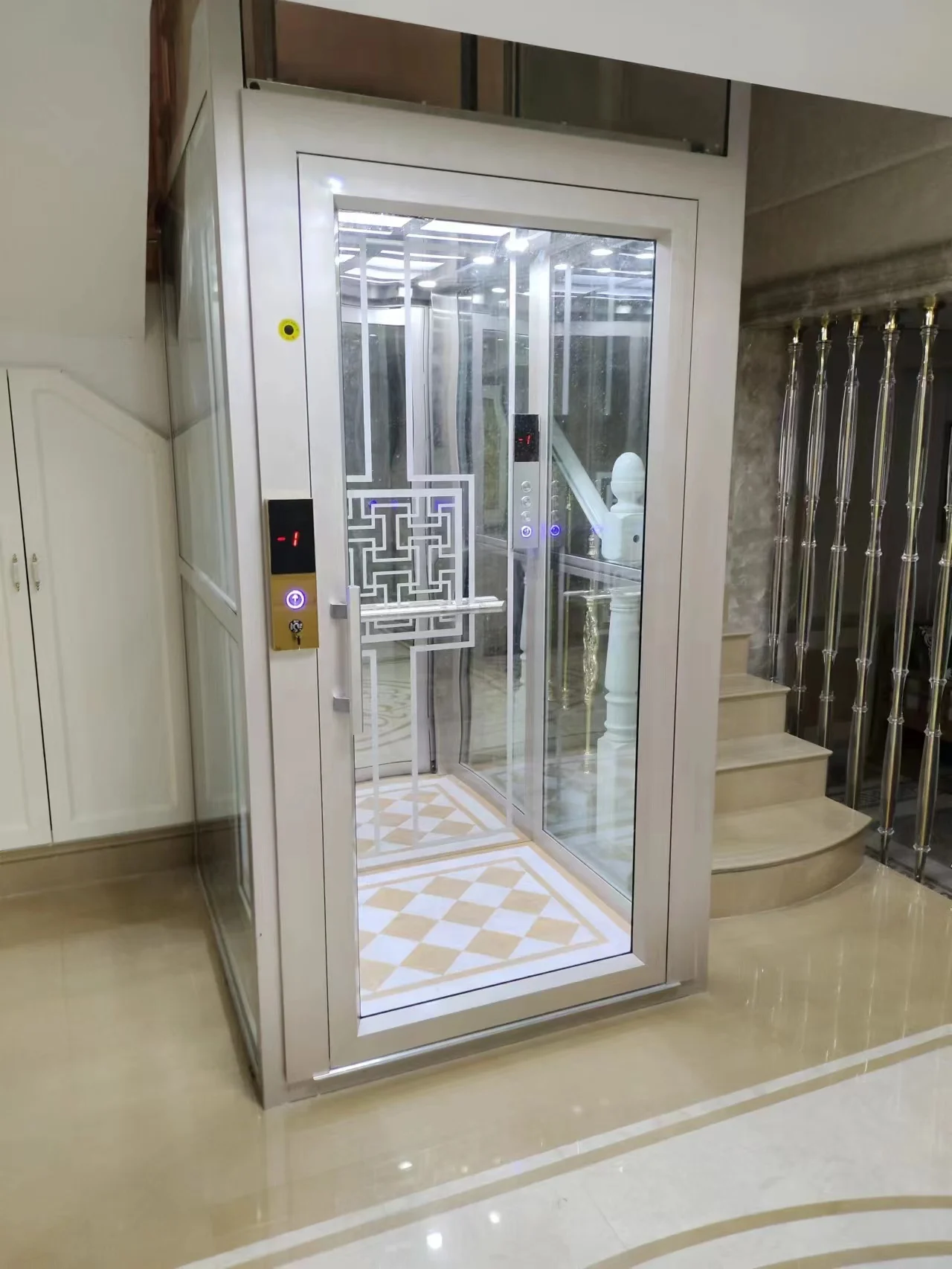 residential lift small home villa elevator hydraulic lift elevator with CE certificate