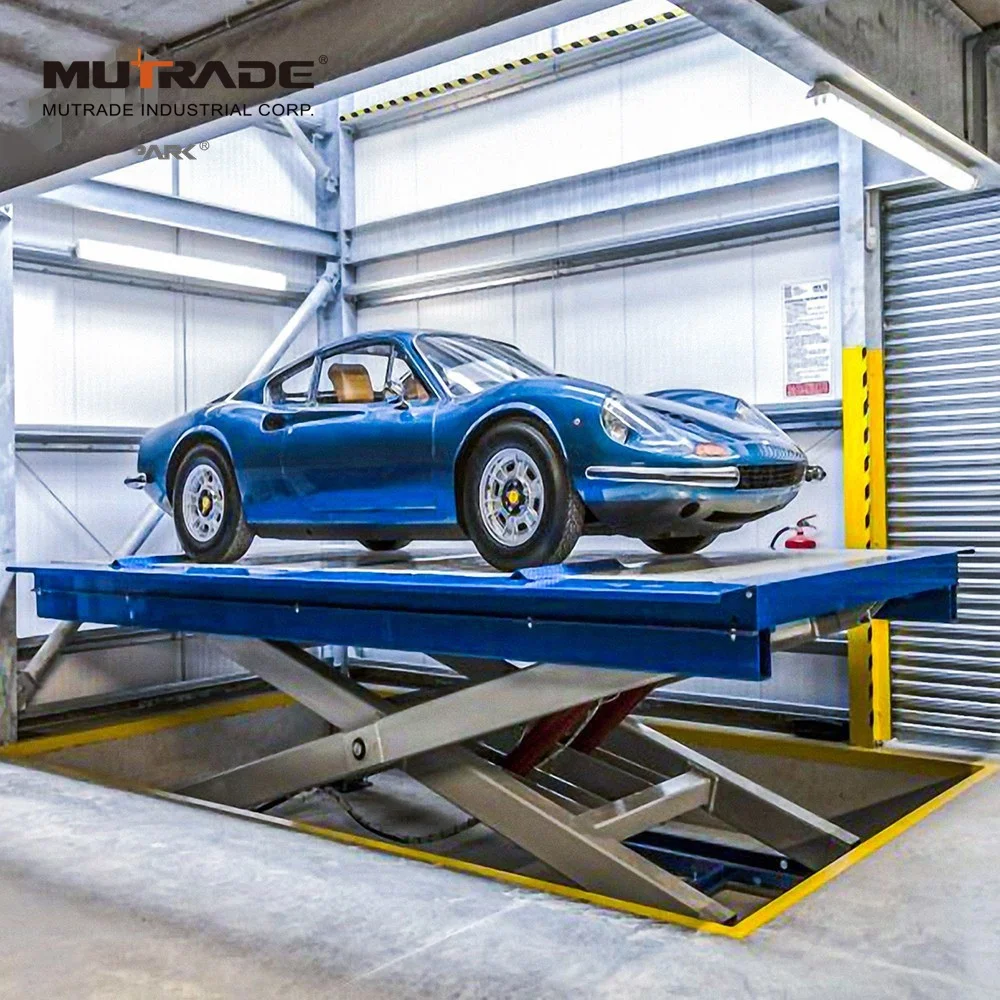 Hydraulic Car Elevator Garage Pit Parking Scissor Car Lift