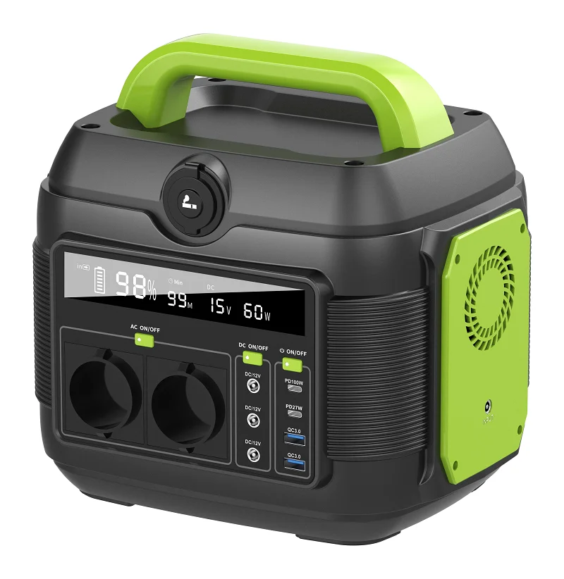 EU Warehouse Stock Wireless Charging Power Pack Lifepo4 Battery Banks Solar Generator Outdoor Portable Power Station 600w 1200w