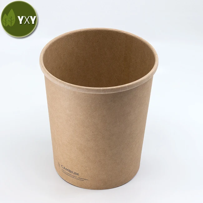 100% Food Grade Togo Containers Biodegradable With Paper Lids