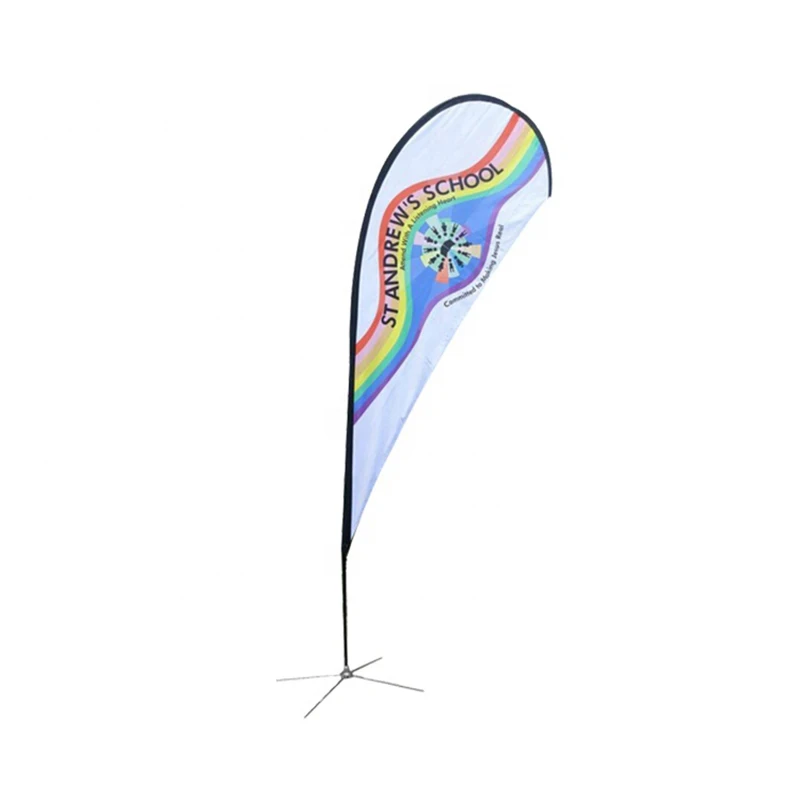 Advertising Exhibition Outdoor Event Feather Flag Teardrop Banner Flying Beach Flag Banner