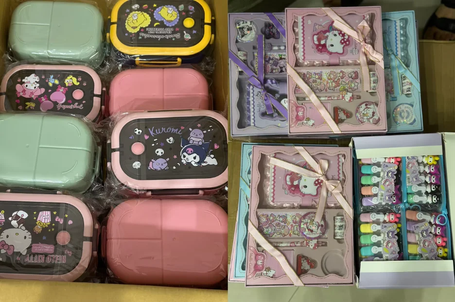 Promotion Gift Double Side Sanrioo Anime Small Kuromi Pendant Key Chain Kawaii Accessories Halloween Christmas Acrylic Keychains