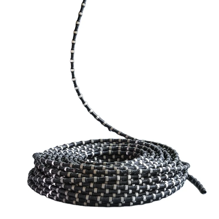 China Top Quality 11.6mm 12.2mm Diamond Wire Saw For Granite Quarry