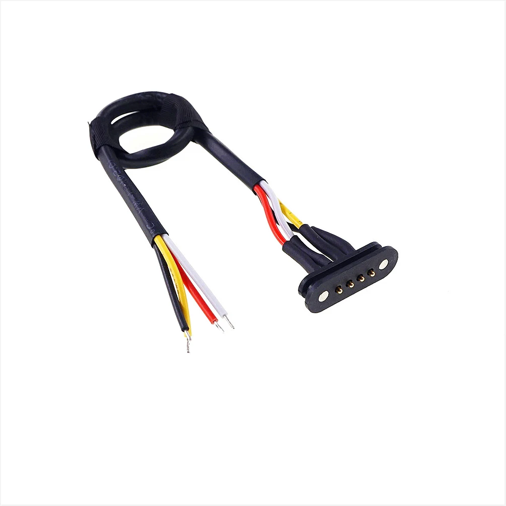 High Performance Gold Plating Pin Strong Magnetic Connector 2.54mm Pitch 4 Pins Spring Pogo Pin Magnetic Connectors