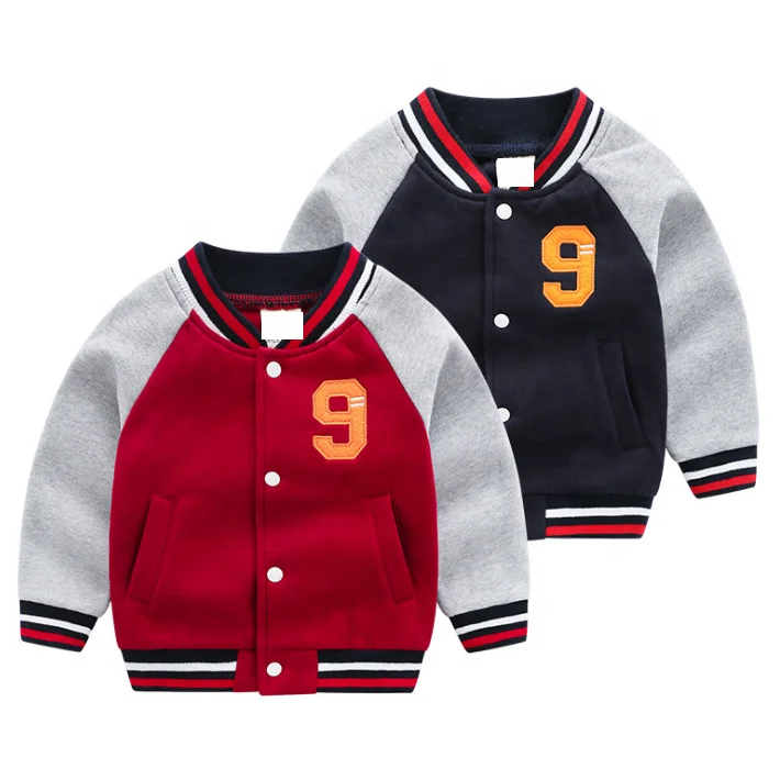 
Blank Plain Style College Black Colors Kids Boys Women Ladies Bomber Baseball Jacket For Kids 