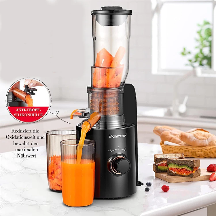 AMZCHEF automatic orange juicer juice extractor orange juicer squeezer masticating blander machine juicer