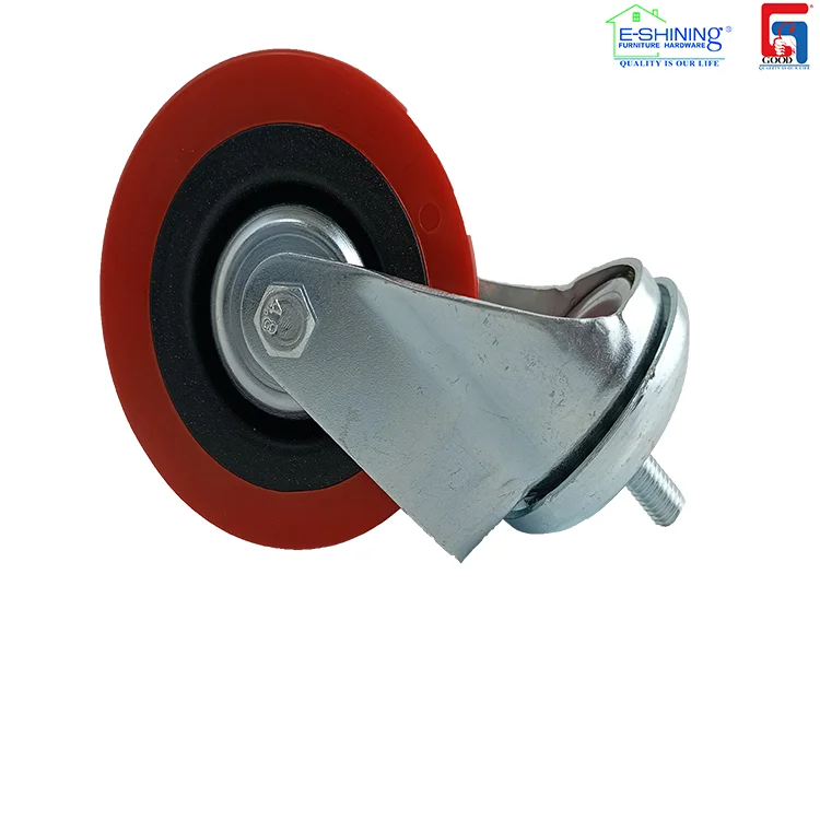 Factory Price Threaded Stem Casters Pvc Industrial Swivel Wheels With Plastic Insert