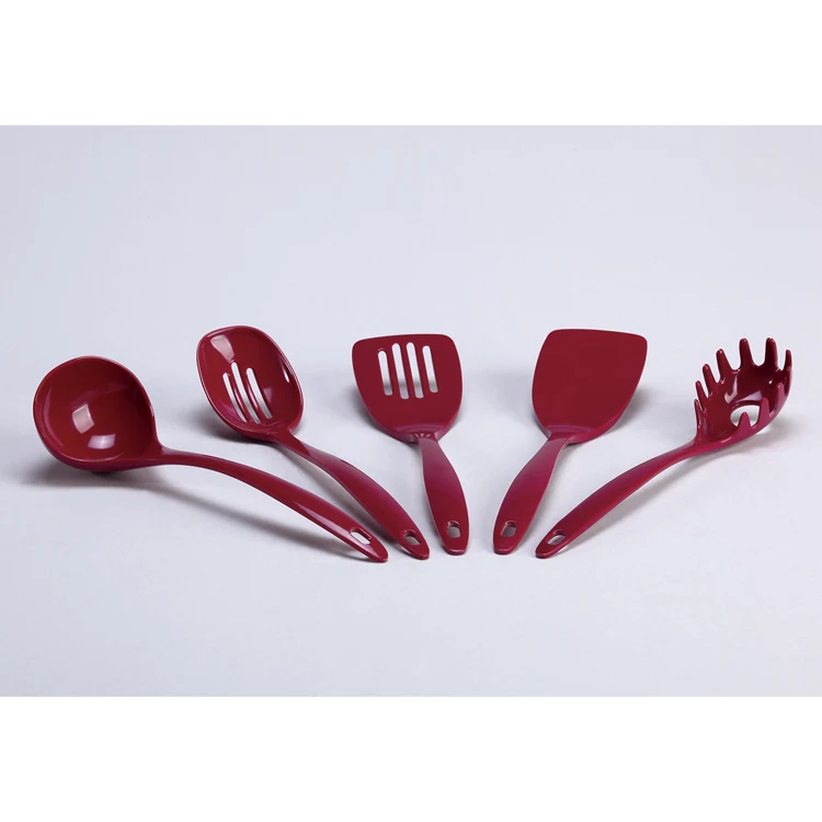 High Quality Kid Melamine Kitchen Utensil Set Accessories Set 5pcs Cooking Tools