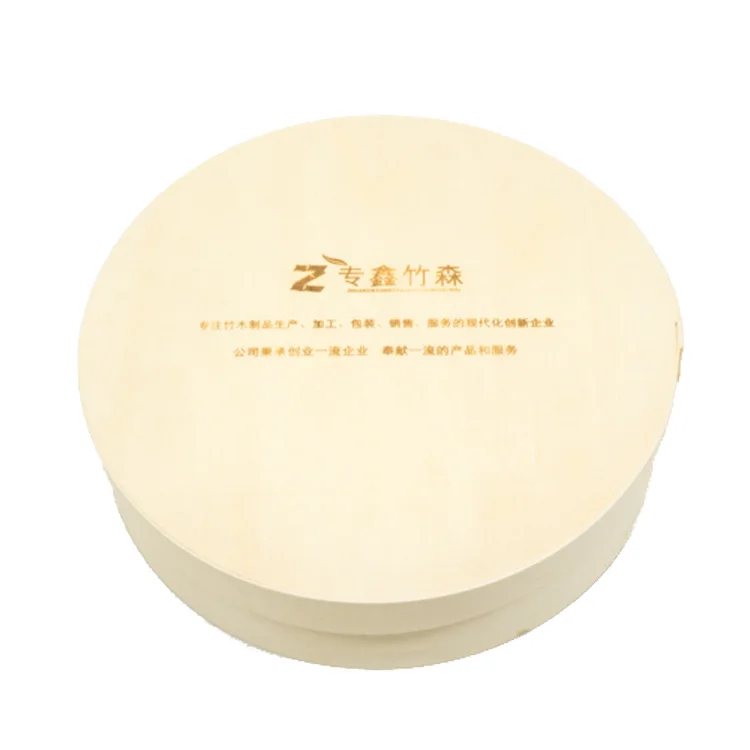 Hot Sell Biodegradable Wood Mold to go Wooden Round Brie Cake Veneer Cheese Box for Charcuterie Platter Board Packaging 75mm