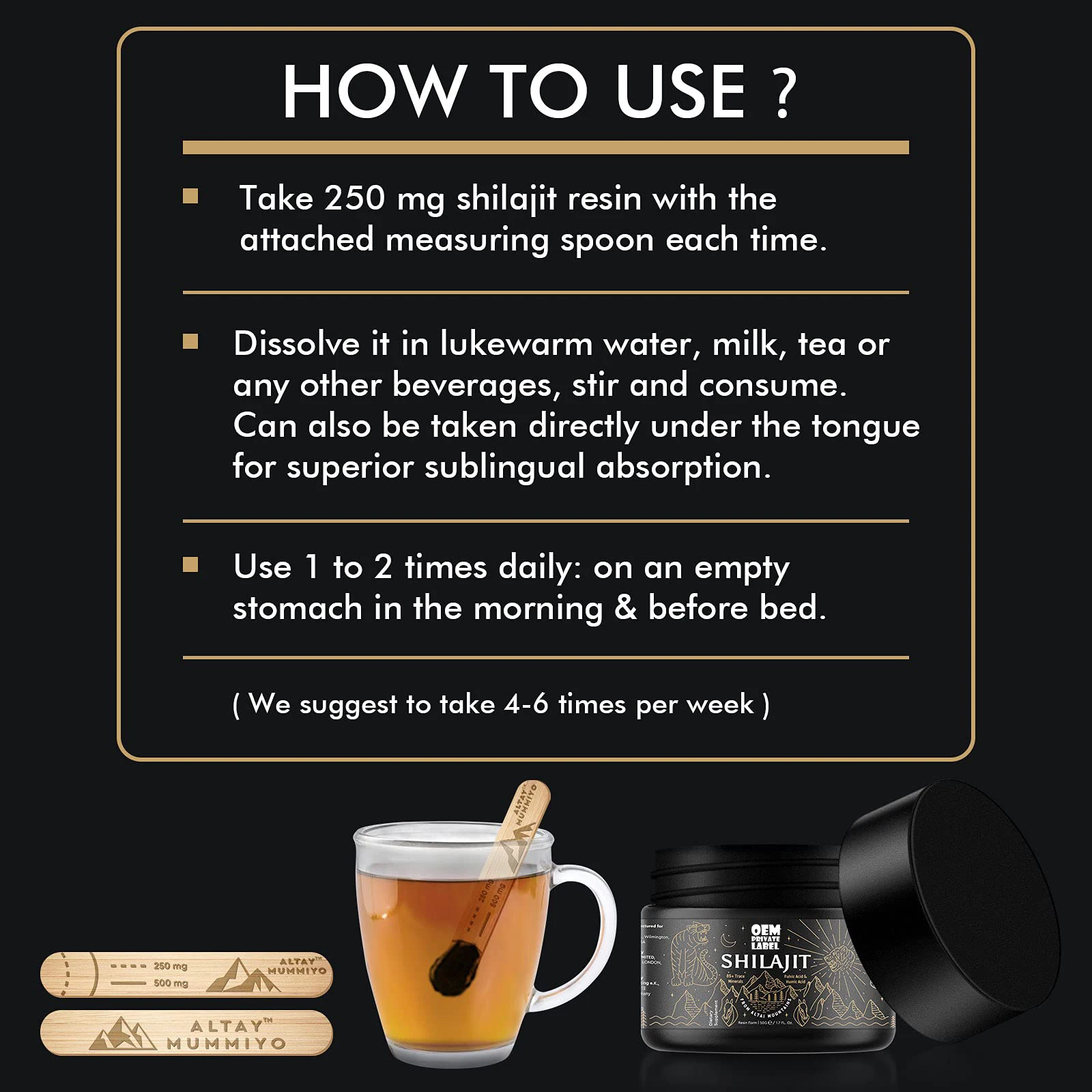 Custom label Himalayan Shilajit Resin Original Shilajit Supplement Gel Support Metabolism & Immune System Shilajit Resin