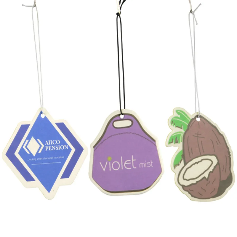 Hanging Car  Paper Air Freshener Customize Logo Scent Fragrance Wholesale  Perfume  Air Fresheners