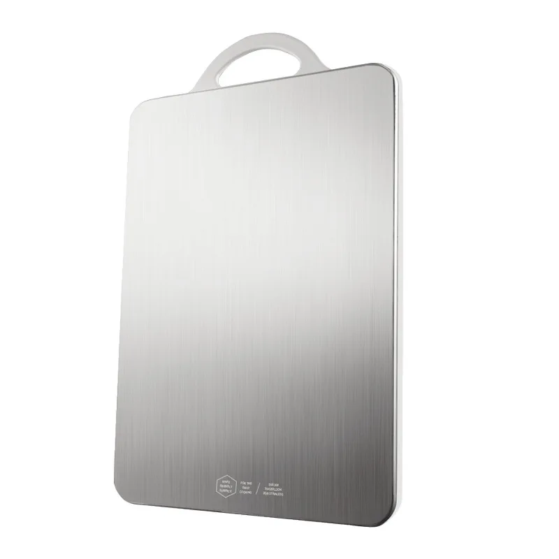 
Factory direct sales of 304 stainless steel double-sided chopping board mildew-proof cutting board kitchen household fruit chop 