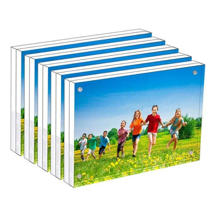 
custom promotion acrylic magnetic photo frame 