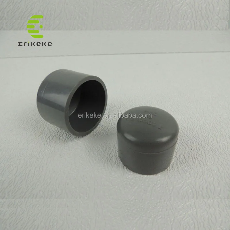 Cardboard packaging cylinder threaded plastic end caps for steel tube