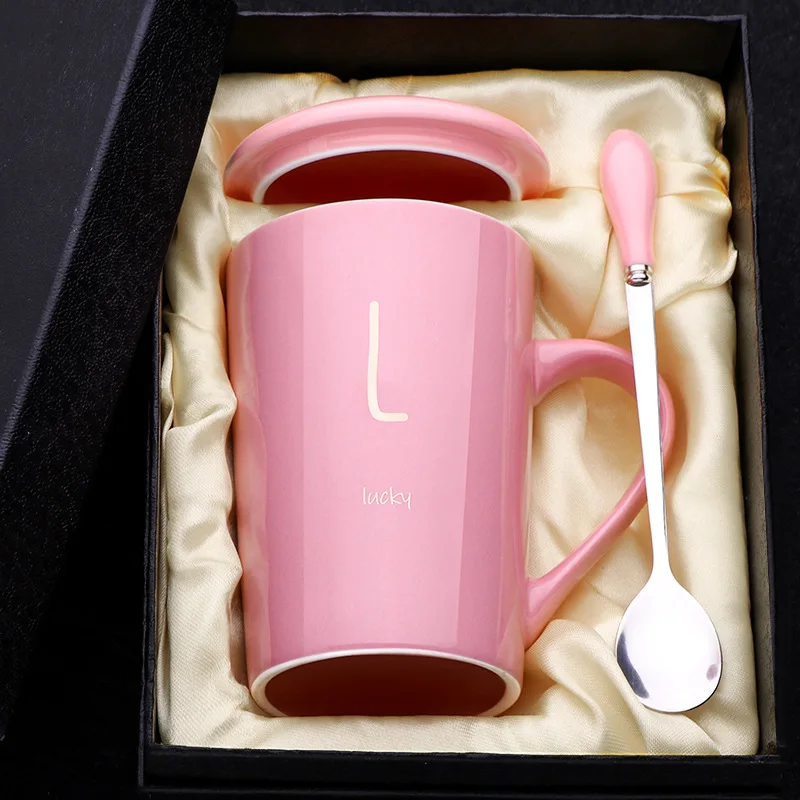 Custom logo handmade white/black wood handle ceramic coffee mug unique tea cup with lid